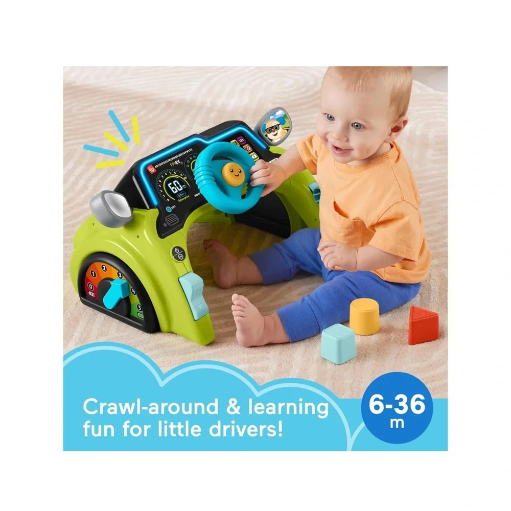 Fisher-Price Smiling Green and Blue learning toy
